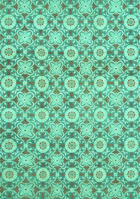 Abstract Turquoise Modern Rug, abs2674turq