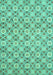 Abstract Turquoise Modern Rug, abs2674turq