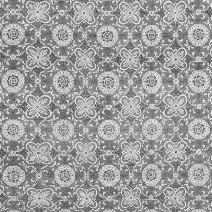 Machine Washable Abstract Gray Modern Rug, wshabs2674gry