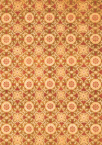 Abstract Orange Modern Rug, abs2674org