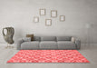 Modern Red Washable Rugs