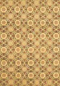 Abstract Brown Modern Rug, abs2674brn