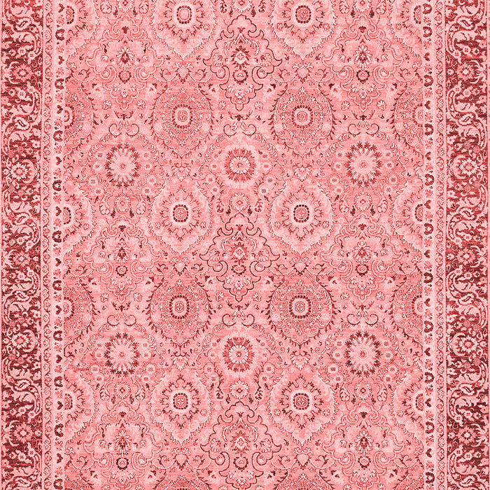 Machine Washable Oriental Red Traditional Rug, wshabs2675red