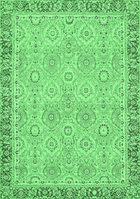 Oriental Emerald Green Traditional Rug, abs2675emgrn