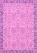 Machine Washable Oriental Pink Traditional Rug, wshabs2675pnk