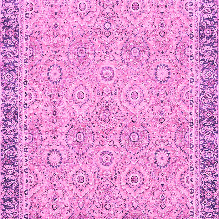 Machine Washable Oriental Pink Traditional Rug, wshabs2675pnk
