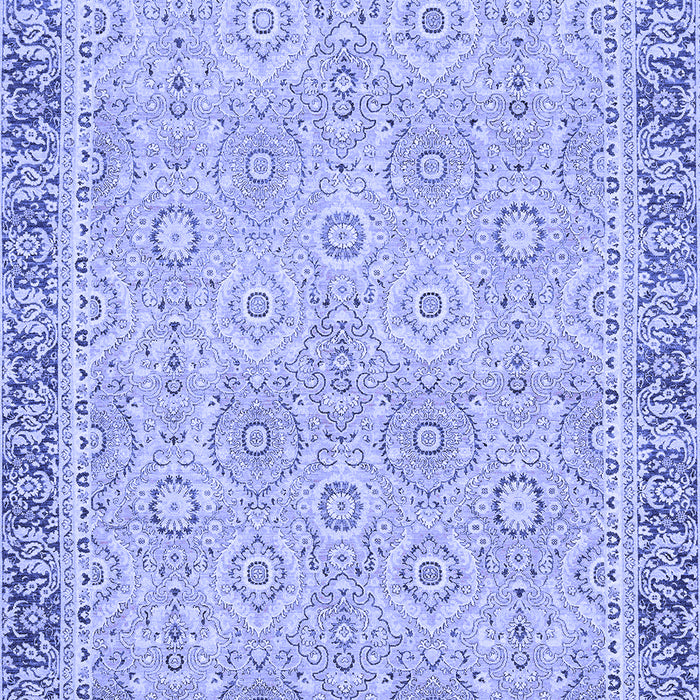 Machine Washable Oriental Blue Traditional Rug, wshabs2675blu