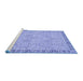 Sideview of Machine Washable Oriental Blue Traditional Rug, wshabs2675blu