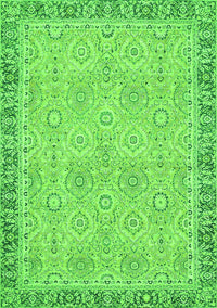 Oriental Green Traditional Rug, abs2675grn