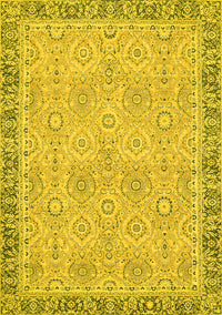 Oriental Yellow Traditional Rug, abs2675yw