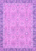 Machine Washable Oriental Purple Traditional Area Rugs, wshabs2675pur