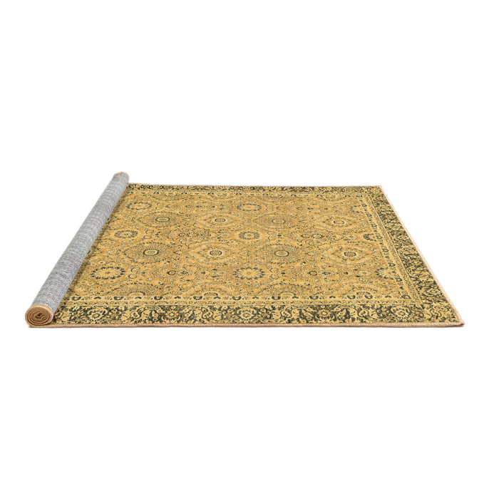 Sideview of Machine Washable Oriental Brown Traditional Rug, wshabs2675brn