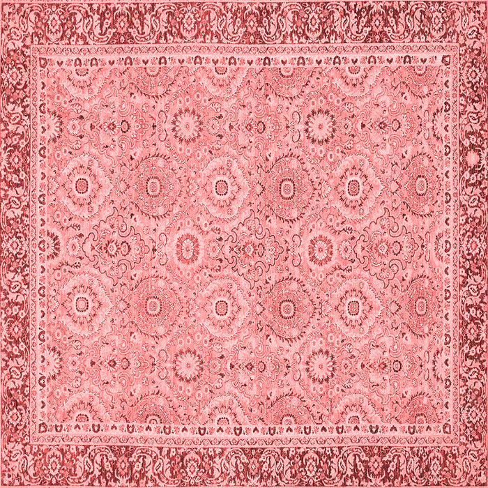 Machine Washable Oriental Red Traditional Rug, wshabs2675red