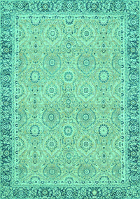 Oriental Turquoise Traditional Rug, abs2675turq