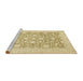 Sideview of Machine Washable Abstract Gold Rug, wshabs2676