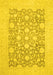 Oriental Yellow Traditional Rug, abs2676yw