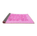 Sideview of Oriental Pink Traditional Rug, abs2676pnk