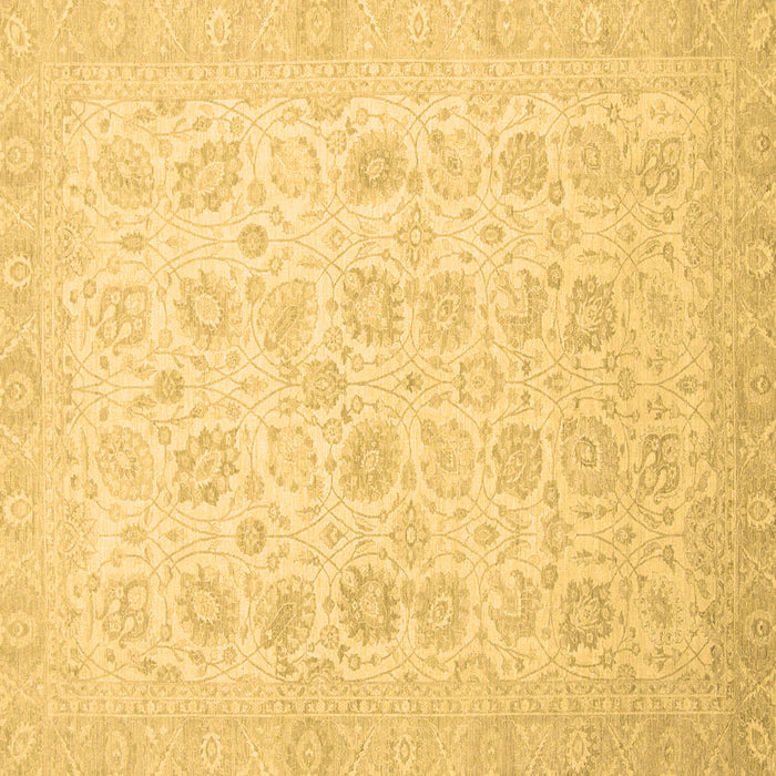 Square Oriental Brown Traditional Rug, abs2677brn