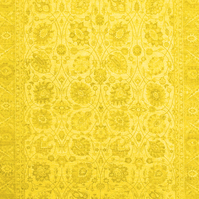 Oriental Yellow Traditional Rug, abs2677yw