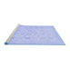 Sideview of Machine Washable Oriental Blue Traditional Rug, wshabs2677blu