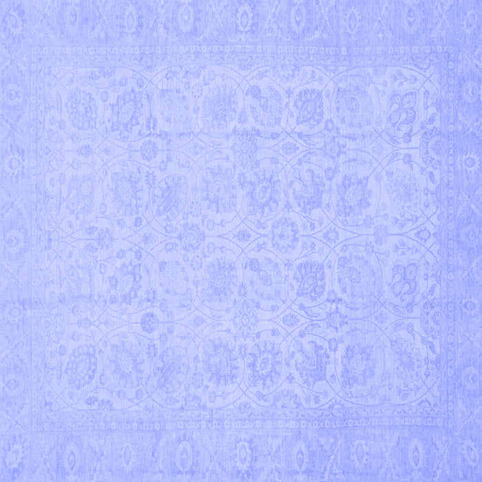 Square Oriental Blue Traditional Rug, abs2678blu