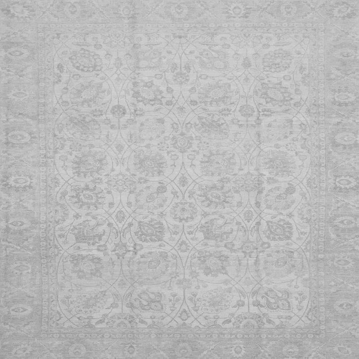 Square Oriental Gray Traditional Rug, abs2678gry