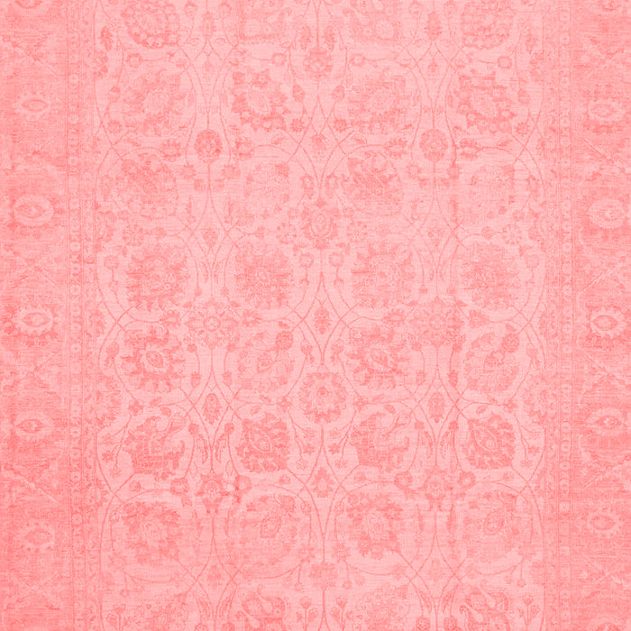 Machine Washable Oriental Red Traditional Rug, wshabs2678red