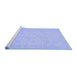 Sideview of Machine Washable Oriental Blue Traditional Rug, wshabs2678blu