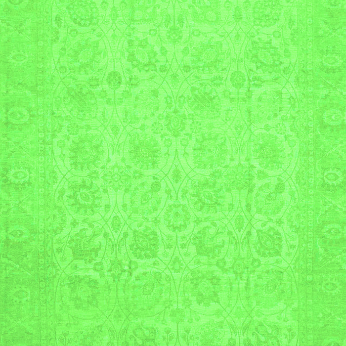 Machine Washable Oriental Green Traditional Area Rugs, wshabs2678grn