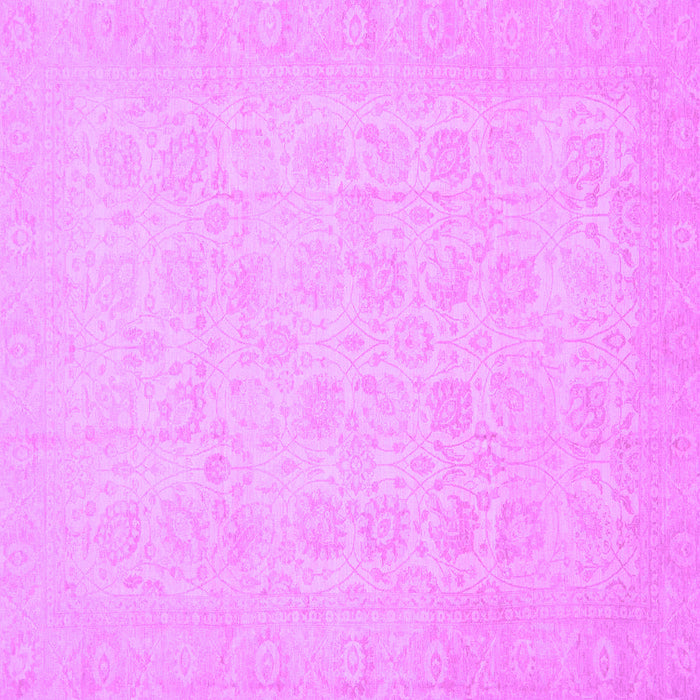 Square Oriental Purple Traditional Rug, abs2678pur