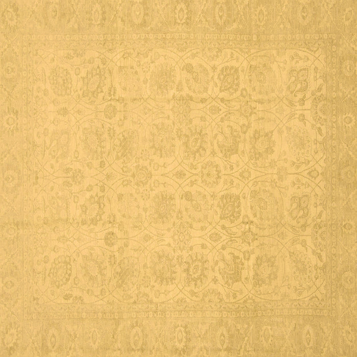 Square Machine Washable Oriental Brown Traditional Rug, wshabs2678brn