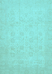 Oriental Light Blue Traditional Rug, abs2678lblu