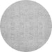 Round Oriental Gray Traditional Rug, abs2678gry