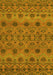 Abstract Yellow Modern Rug, abs2679yw