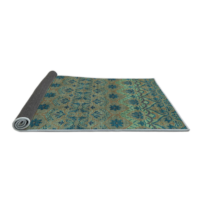 Sideview of Abstract Light Blue Modern Rug, abs2679lblu