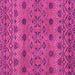 Square Machine Washable Abstract Pink Modern Rug, wshabs2679pnk