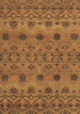 Abstract Brown Modern Rug, abs2679brn