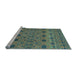 Sideview of Machine Washable Abstract Light Blue Modern Rug, wshabs2679lblu