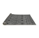 Sideview of Abstract Gray Modern Rug, abs2679gry