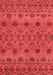 Abstract Red Modern Area Rugs