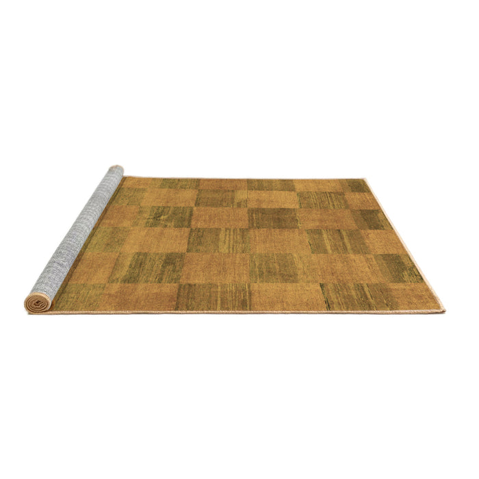 Sideview of Machine Washable Oriental Brown Modern Rug, wshabs267brn