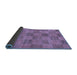 Sideview of Oriental Blue Modern Rug, abs267blu