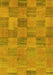 Machine Washable Oriental Yellow Modern Rug, wshabs267yw