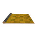 Sideview of Oriental Yellow Modern Rug, abs267yw