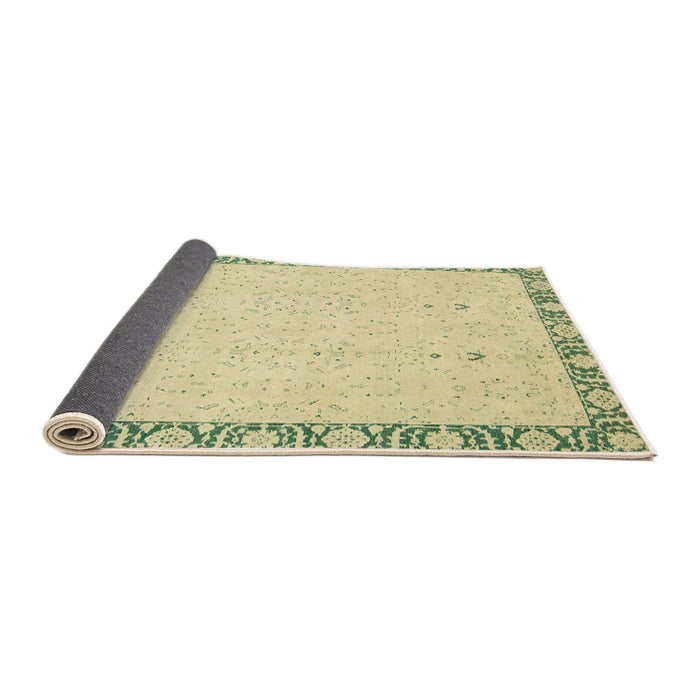 Sideview of Abstract Avocado Green Oriental Rug, abs2680