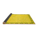 Sideview of Oriental Yellow Traditional Rug, abs2680yw