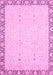 Machine Washable Oriental Pink Traditional Rug, wshabs2680pnk