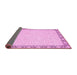 Sideview of Oriental Pink Traditional Rug, abs2680pnk