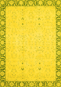 Oriental Yellow Traditional Rug, abs2680yw