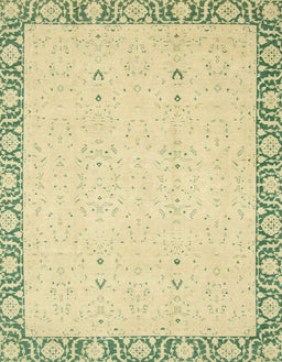 Machine Washable Abstract Avocado Green Rug, wshabs2680